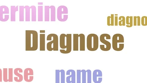 Diagnose Tagcloud Animated Isolated Video stock 103562933