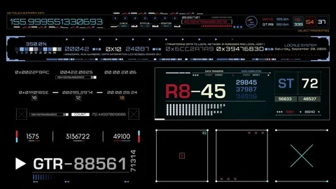 Diagnostic Analisys UI Data Interface 스톡 동영상 72136525
