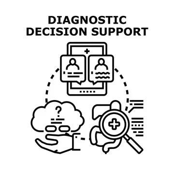 Diagnostic decision support system providing healthcare solution Stock Illustration