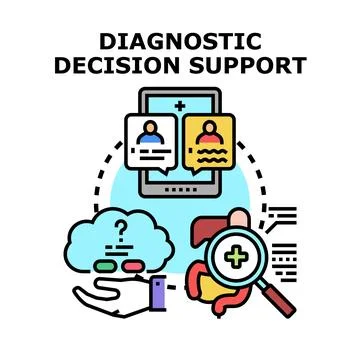Diagnostic decision support system providing healthcare solution Stock Illustration