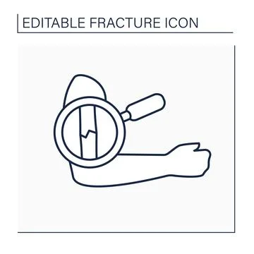 Diagnostic line icon Stock Illustration