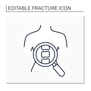 Diagnostic line icon Stock Illustration