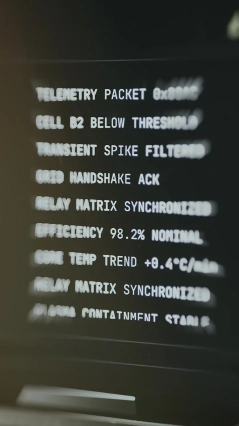 Diagnostic lines from a terminal Stock Footage 334952438