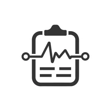 Diagnostic Report Icon Stock Illustration
