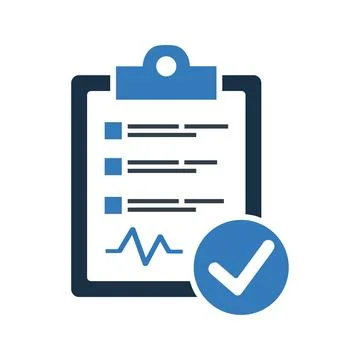 Diagnostic Report Icon Stock Illustration