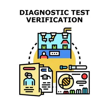 Diagnostic test verification process in a laboratory 库存插图
