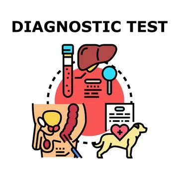 Diagnostic testing process for human and animal health イラスト素材