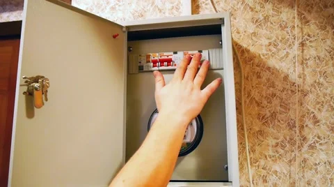 Diagnostics of electrical box Stock Footage 47326133