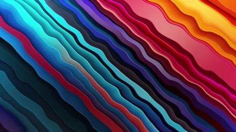 Diagonal 3d colored stripes motion animation background Stock Footage 301672525
