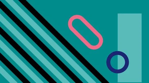 Diagonal Abstract Design With Geometric Background Stock Illustration