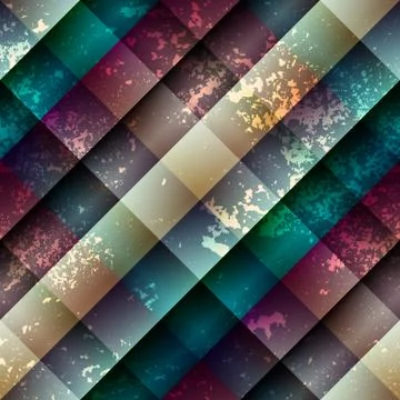 Diagonal abstract geometric pattern with grunge effect. Illustrazione stock