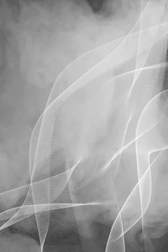 Diagonal abstract white wavy lines on dark background Stock Illustration