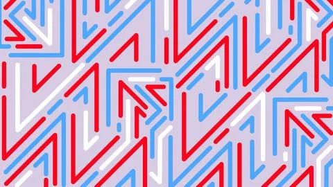 Diagonal arrow maze background Illustrazione stock