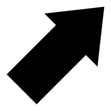 Diagonal arrow Vector Icon Design Illustration Illustrazione stock