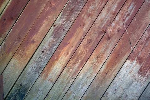 Diagonal background of old boards.	 Stock Photos