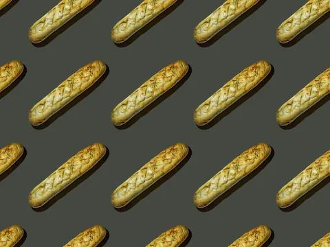 Diagonal baguette pattern on grey background Foto stock