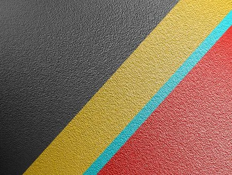 Diagonal bands of textured colors create an abstract design with four disti.. Stock Illustration