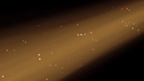 Diagonal beam of light filled with tiny stars against a dark background Stock-Footage 283066854