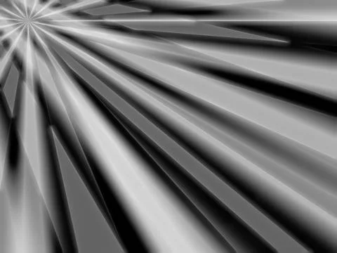 Diagonal black and white rays bokeh background Stockillustratie