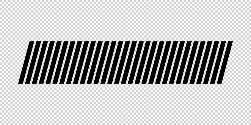 Diagonal black stripes pattern on white background Stock Illustration