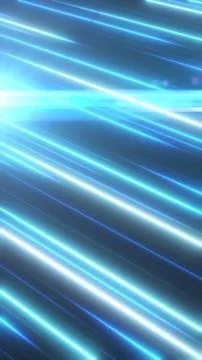 Diagonal blue and cyan light streaks create a dynamic sense of speed, motio.. Stock Illustration