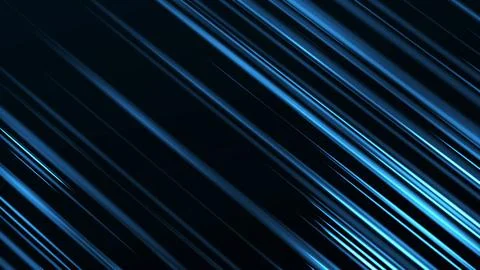 Diagonal blue light streaks and motion lines on dark background, sleek futu.. Stock Illustration