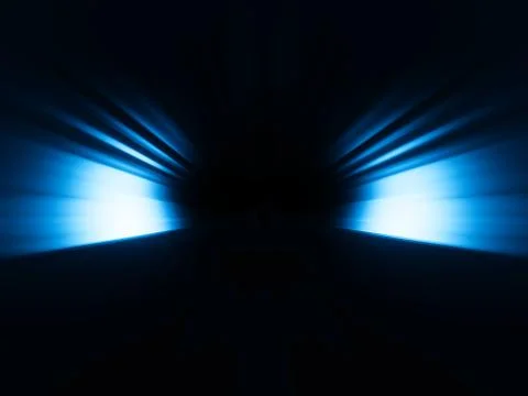 Diagonal blue rays bokeh background Stockillustratie