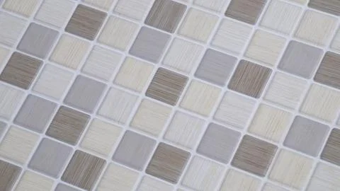 Diagonal Ceramic Mosaic Tile Texture Background Stock Photos