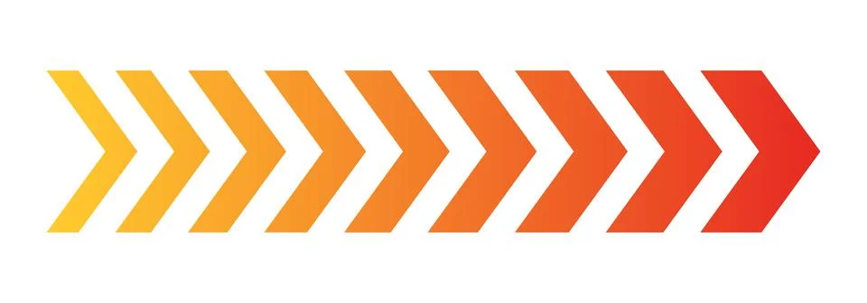 Diagonal chevron pattern with yellow orange and red gradient background abs.. Illustrazione stock