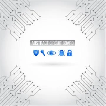 Diagonal circuit board vector background texture. 스톡 일러스트