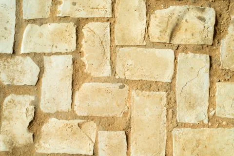 Diagonal cobble stones 库存照片