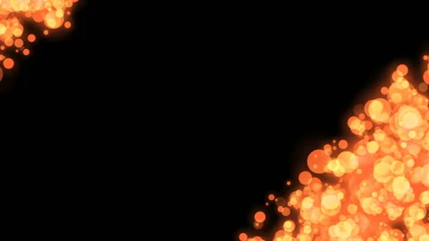 Diagonal decomposition of particles. bokeh. the radiance of gold particles Video stock 86993761