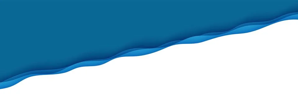 Diagonal deep waves rift cut out in ocean floor. Blue and white layered smooth 스톡 일러스트