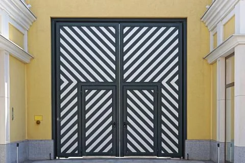 Diagonal doors Stock Photos