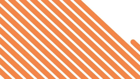 Diagonal dynamic orange stripes. Abstract minimal geometric line background.  Video stock 201514498