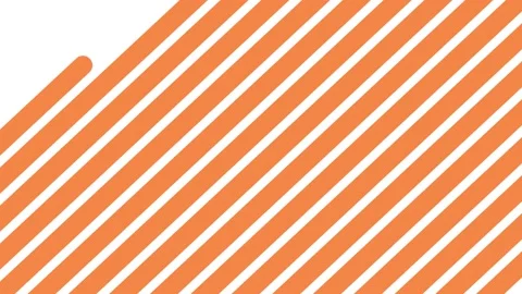 Diagonal dynamic orange stripes. Abstract minimal geometric line background.  Video stock 204025826