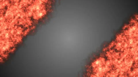 Diagonal fire from hell on a gray background.place for text. Stock Footage 86657575