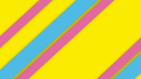 DIAGONAL FLAT COLOR STRIPES Stock Footage 99511167