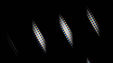 Diagonal Flowing Dotted Lines Grid Abstract Dark Loop Background Stock Footage 209946050