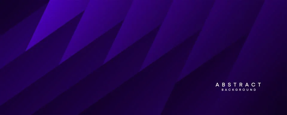 Diagonal geometric overlay layer abstract dark purple banner design background Stock Illustration