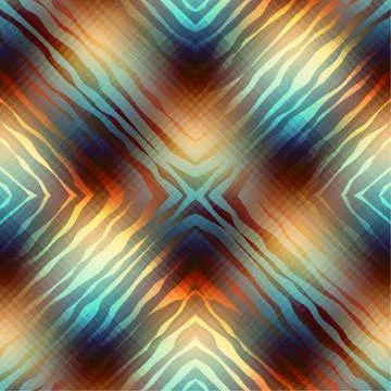 Diagonal geometric pattern with wavy elements. Illustrazione stock