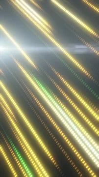 Diagonal glowing dotted light streaks in gold and green tones with soft bok.. Stock Illustration