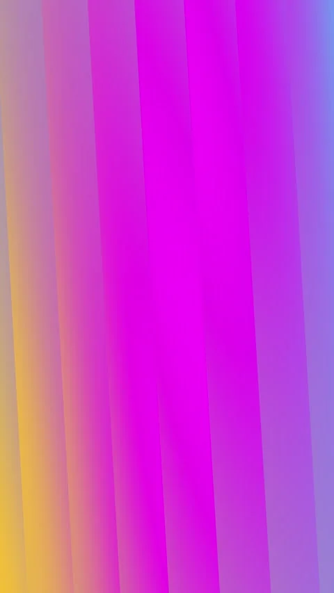 Diagonal gradient stripes blend yellow purple and pink hues. 스톡 동영상 299683655