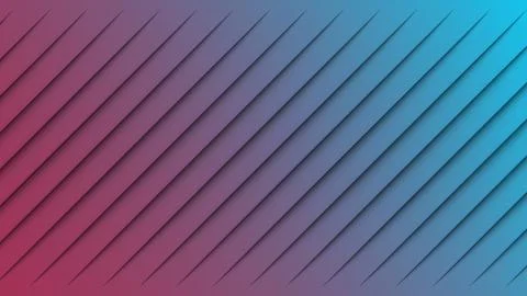Diagonal gradient stripes with subtle shadows and depth abstract background Stock Illustration