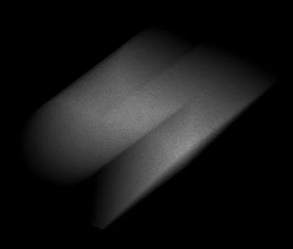 Diagonal grainy light form drifts through dark space creating a textured nois Stock Illustration