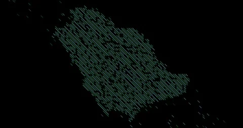 Diagonal Graphic Elements Build Rwanda Map Stock Footage 324822664