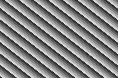 Diagonal gray lines gradient ribbed base monochrome parallel stripes backgrou Stock Illustration