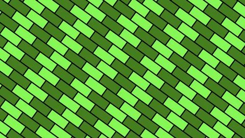 Diagonal Green Brick Wall Pattern Background Иллюстрация
