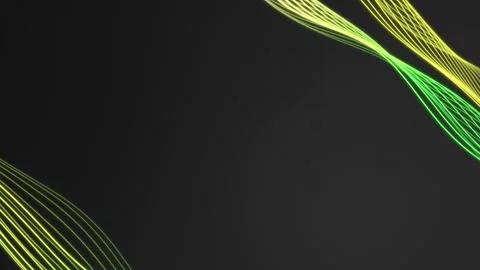 Diagonal Green Gradient Flowing Lines Abstract Loop Background Video stock 336158955
