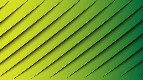 Diagonal green gradient stripes with shadow effect Stock Illustration